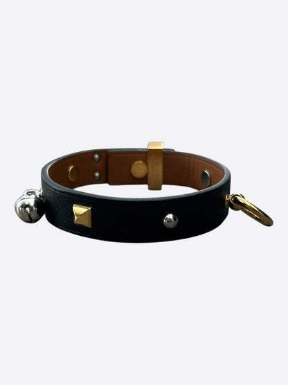 Hermes Black Swift & Electrum Hardware Curiosite Charm Bracelet