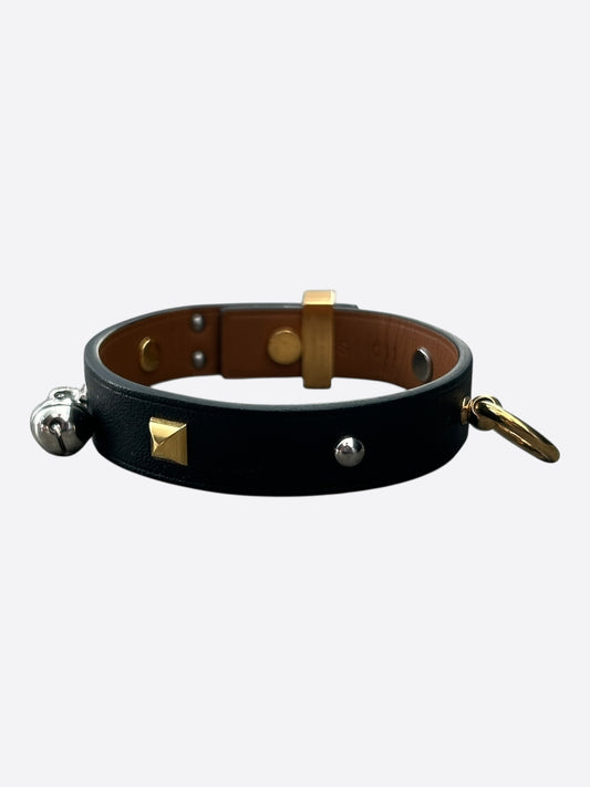 Hermes Black Swift & Electrum Hardware Curiosite Charm Bracelet