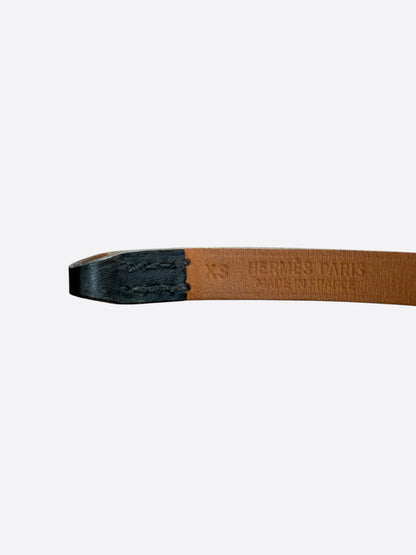 Hermes Black Swift & Palladium Hardware Mini Rivale Bracelet