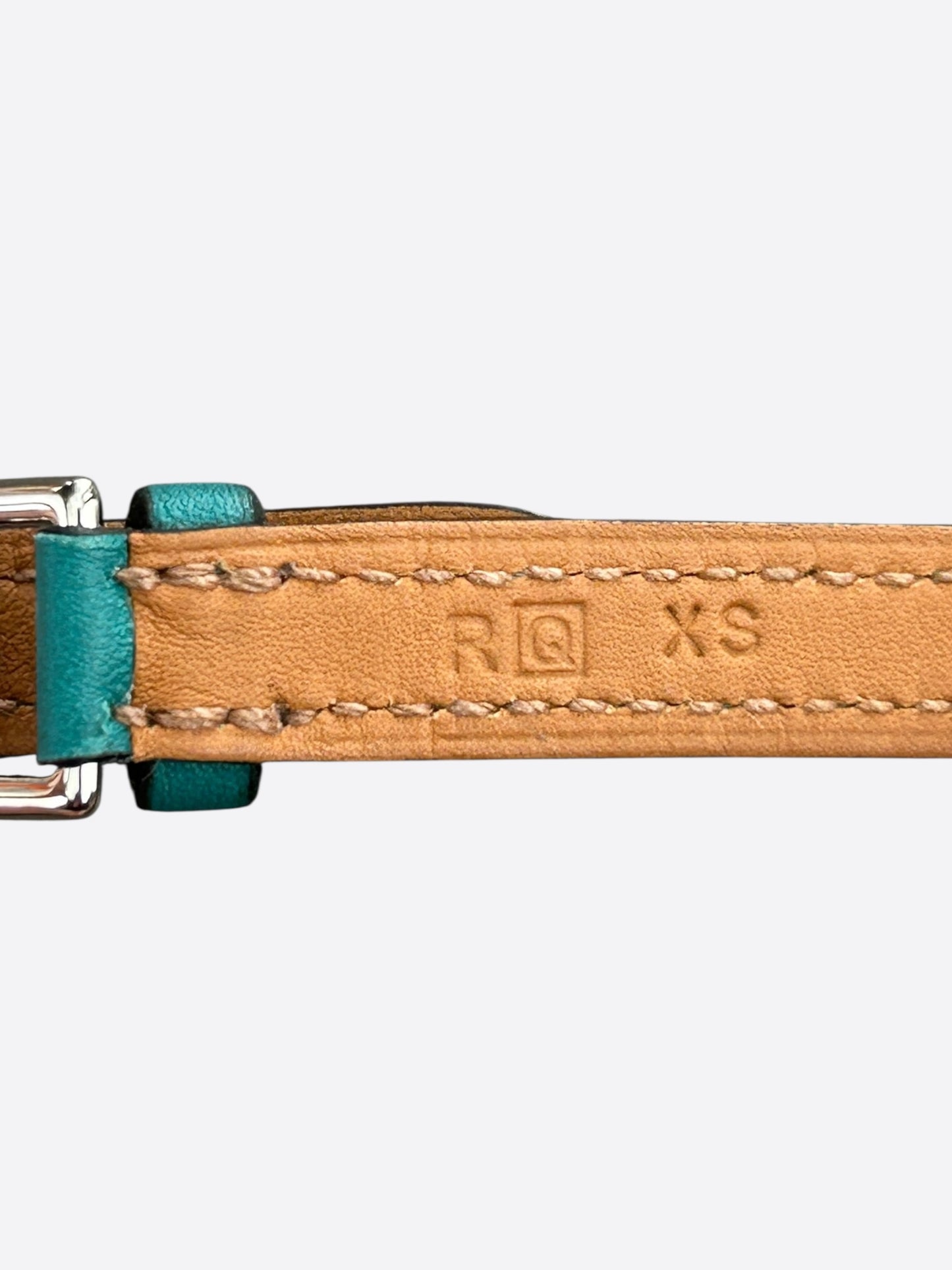Hermes Green Swift & Palladium Hardware Etriviere Double Tour Bracelet