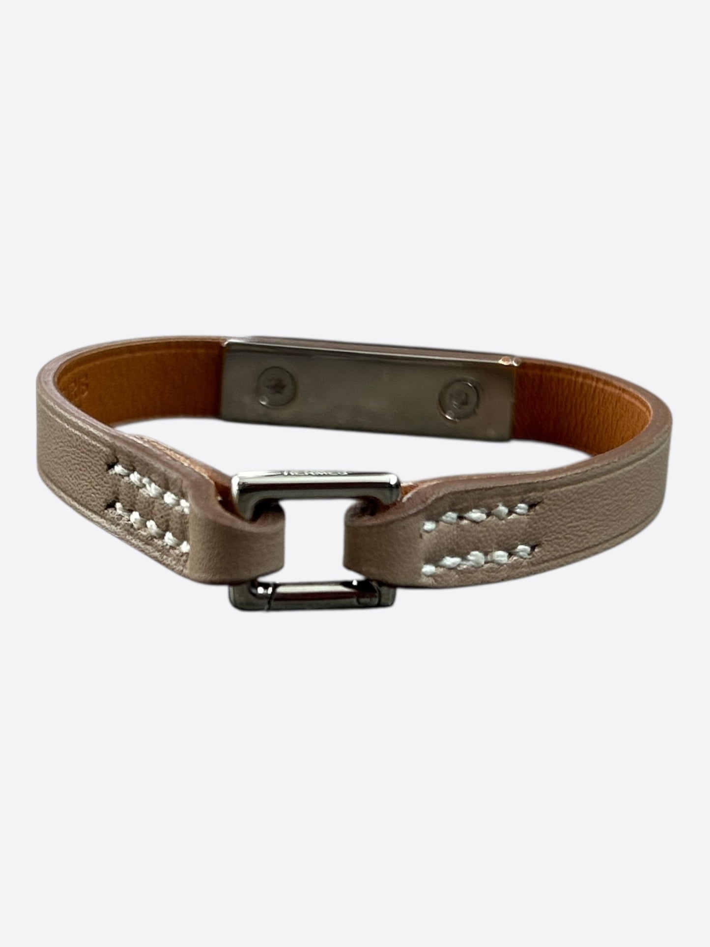 Hermes Etoupe Swift & Palladium Hardware Mini Kelly Bracelet
