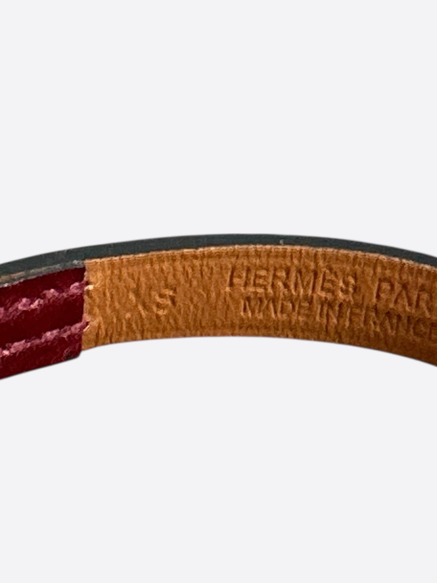 Hermes Red Swift & Gold Hardware Mini Kelly Bracelet
