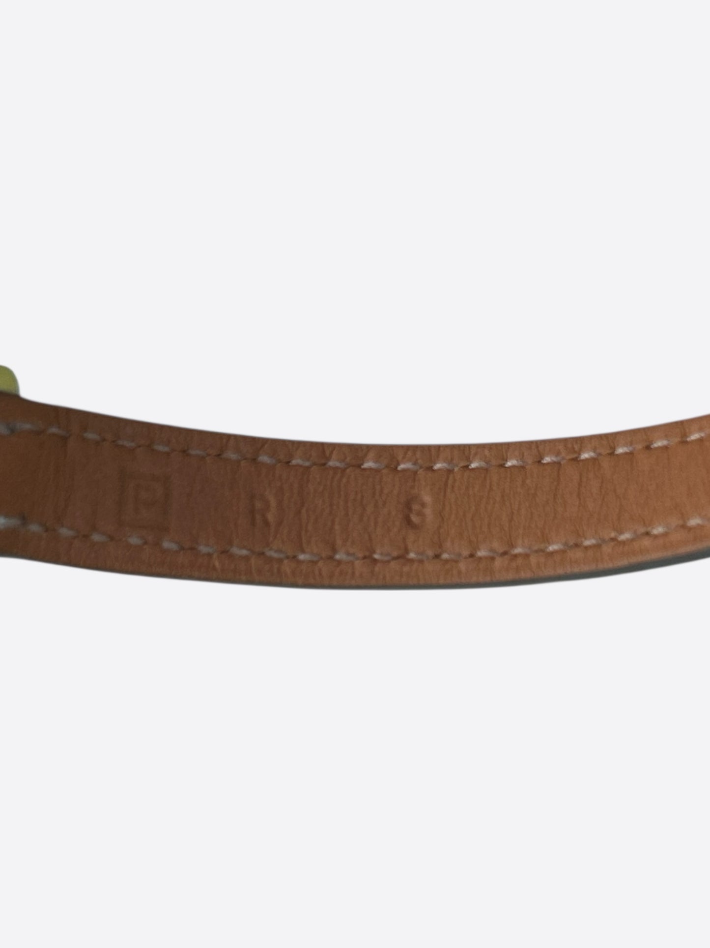 Hermes Yellow Swift & Palladium Hardware Etriviere Double Tour Bracelet
