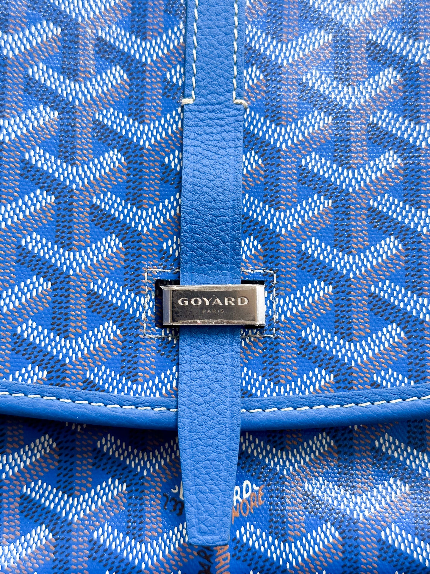 Goyard Blue Belvedere Messenger Bag