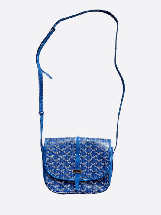 Goyard Blue Belvedere Messenger Bag