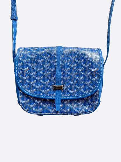 Goyard Blue Belvedere Messenger Bag