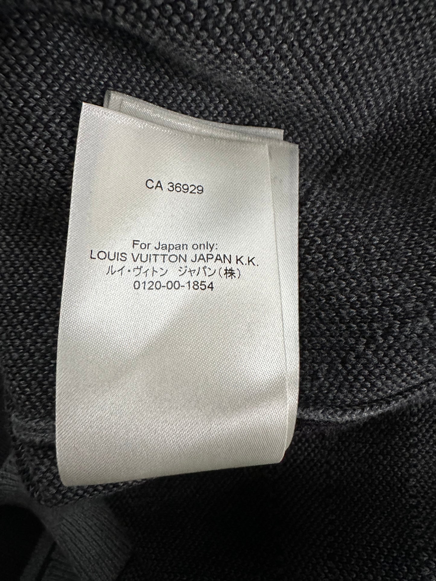 Louis Vuitton Black & Grey Split Monogram Sweater