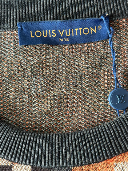 Louis Vuitton Orange Damoflage LVers Sweater