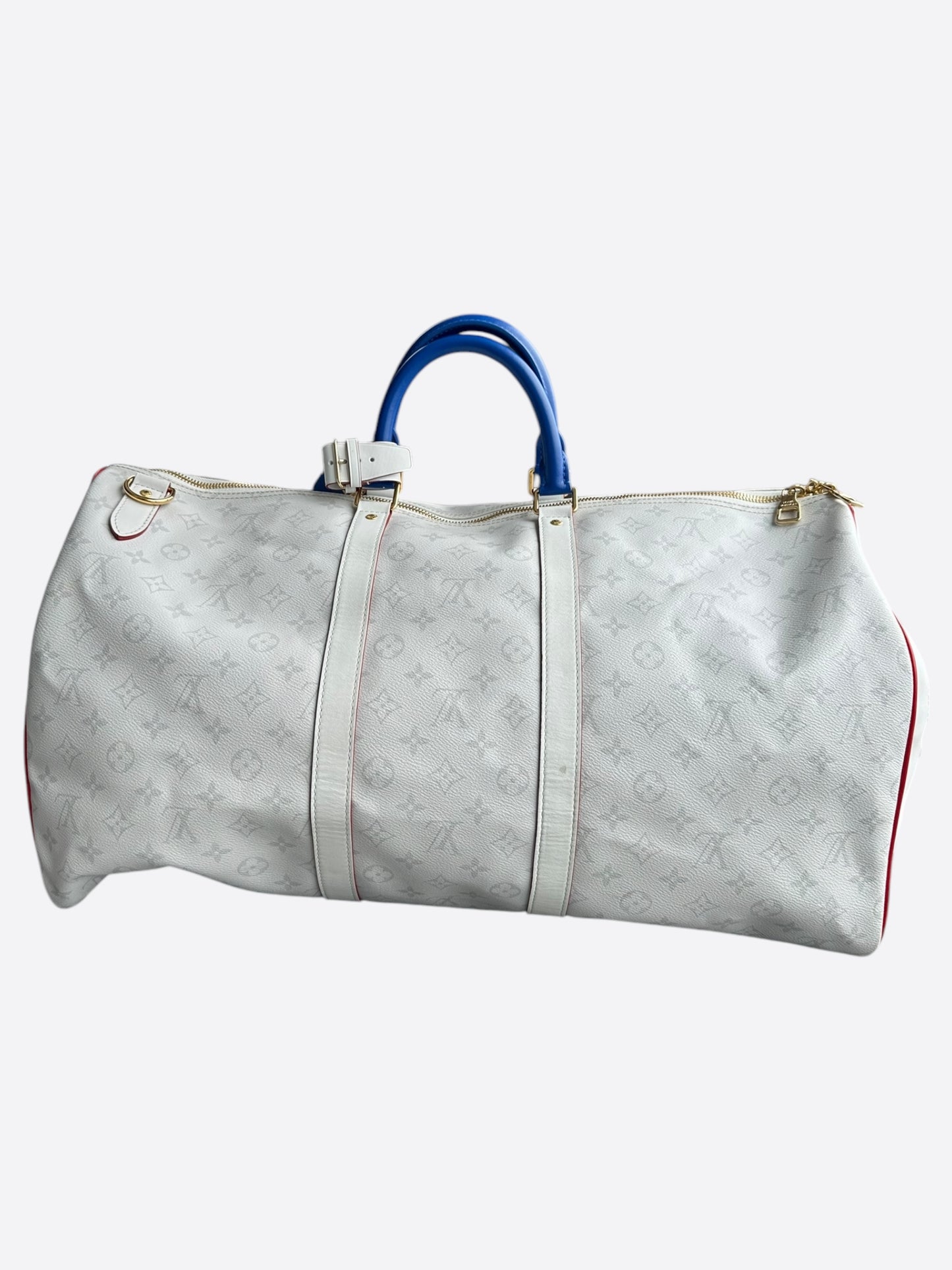 Louis Vuitton NBA White Monogram Keepall 50