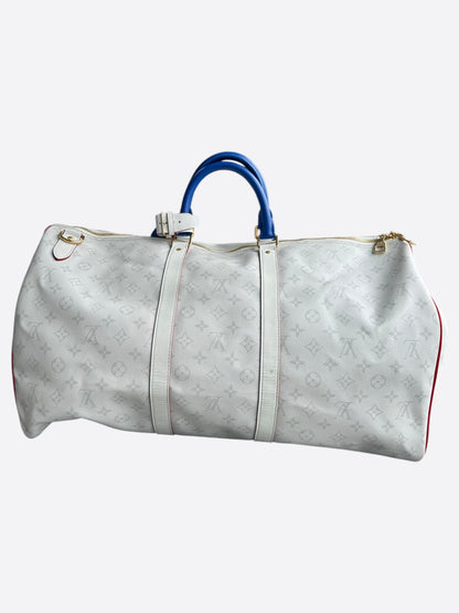 Louis Vuitton NBA White Monogram Keepall 50