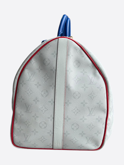 Louis Vuitton NBA White Monogram Keepall 50