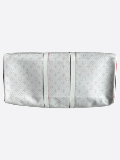 Louis Vuitton NBA White Monogram Keepall 50