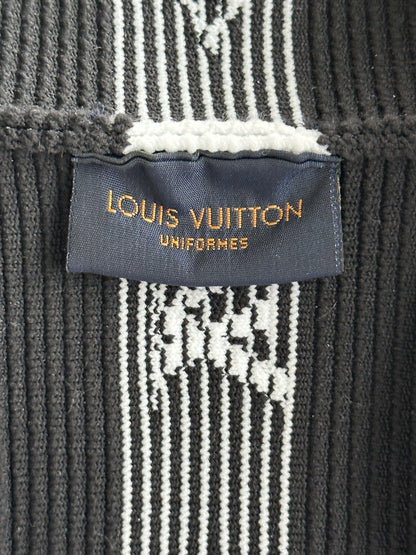 Louis Vuitton Black & White Striped Headband