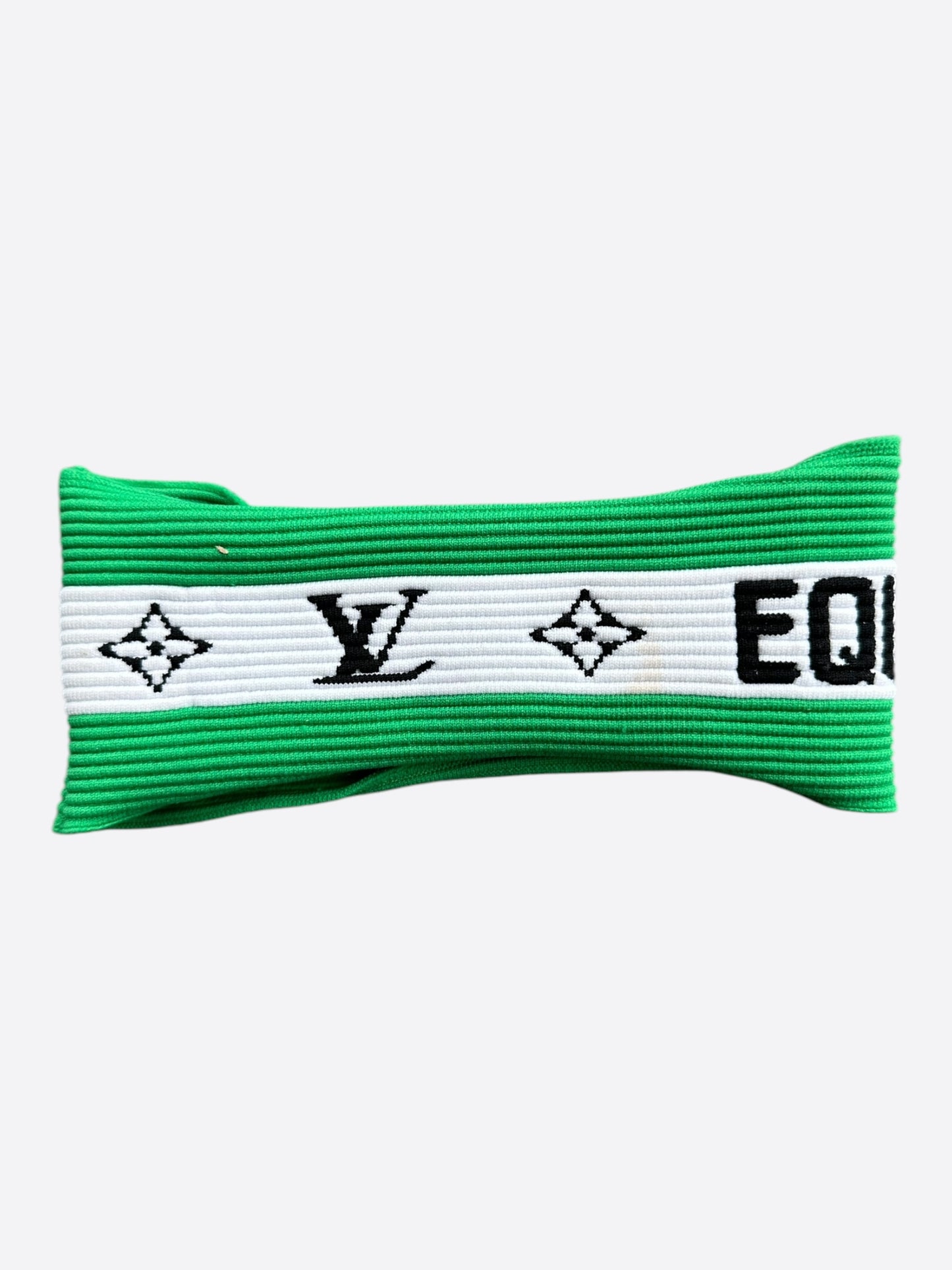 Louis Vuitton Green & White Striped Headband