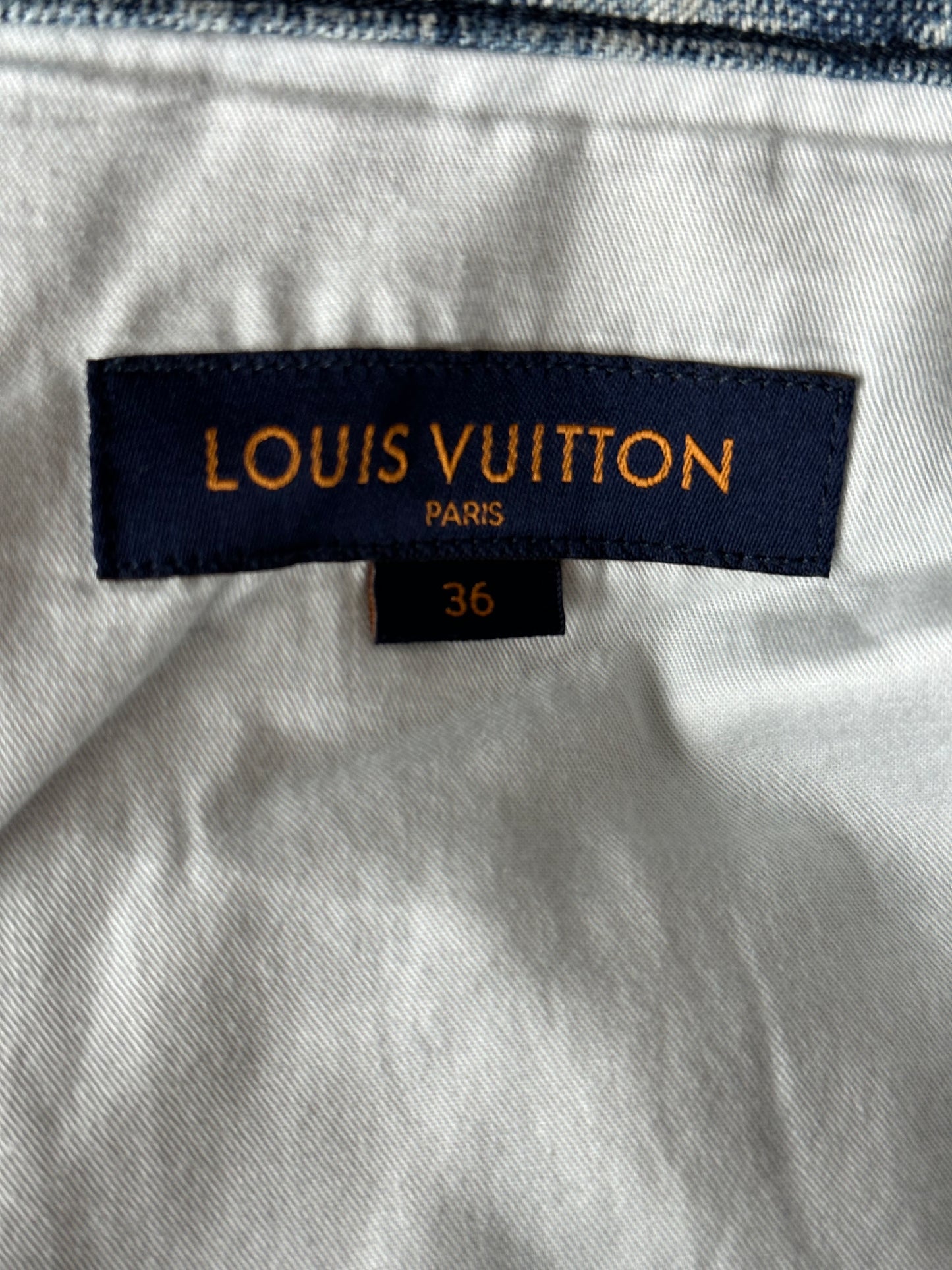 Louis Vuitton Blue Tapestry Monogram Jeans