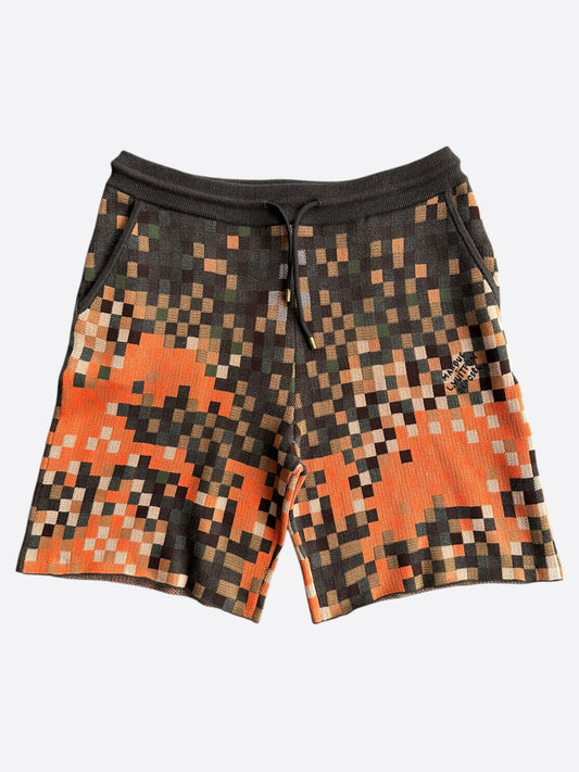 Louis Vuitton Orange Damoflage Shorts