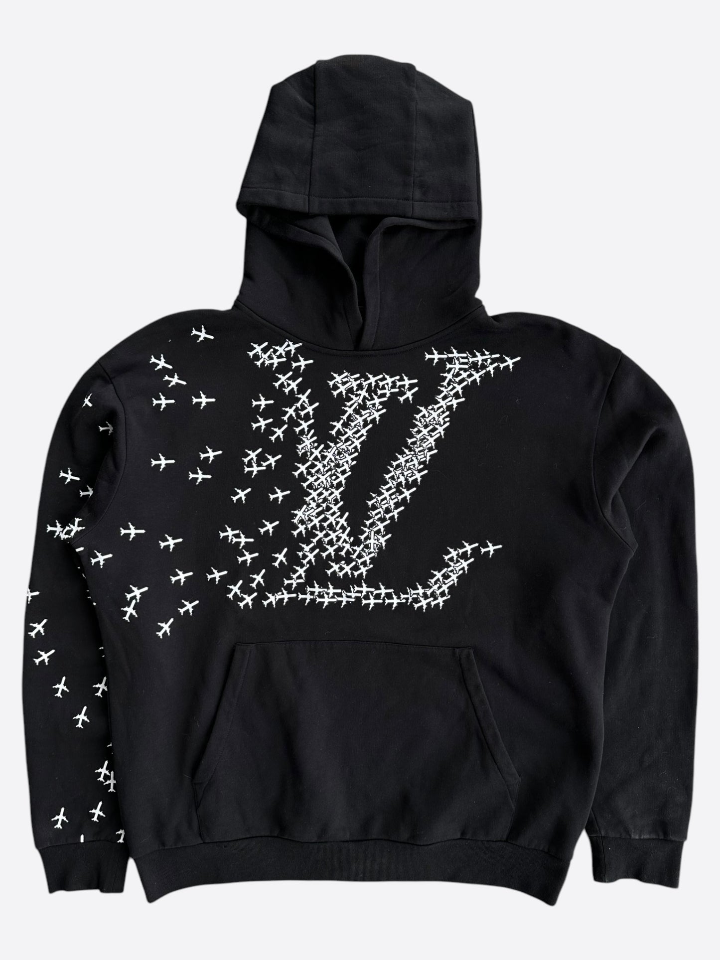 Louis Vuitton Black & White 2054 Planes Hoodie