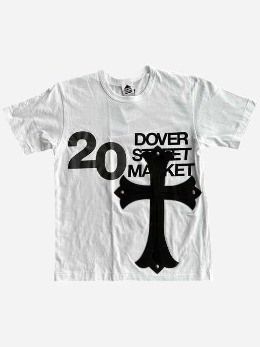 Chrome Hearts Dover Street Market White & Black Large Cross Patch T-Shirt