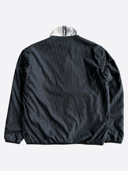 Dior Black Oblique Reversible Fleece Jacket