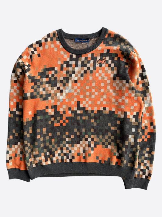 Louis Vuitton Orange Damoflage LVers Sweater