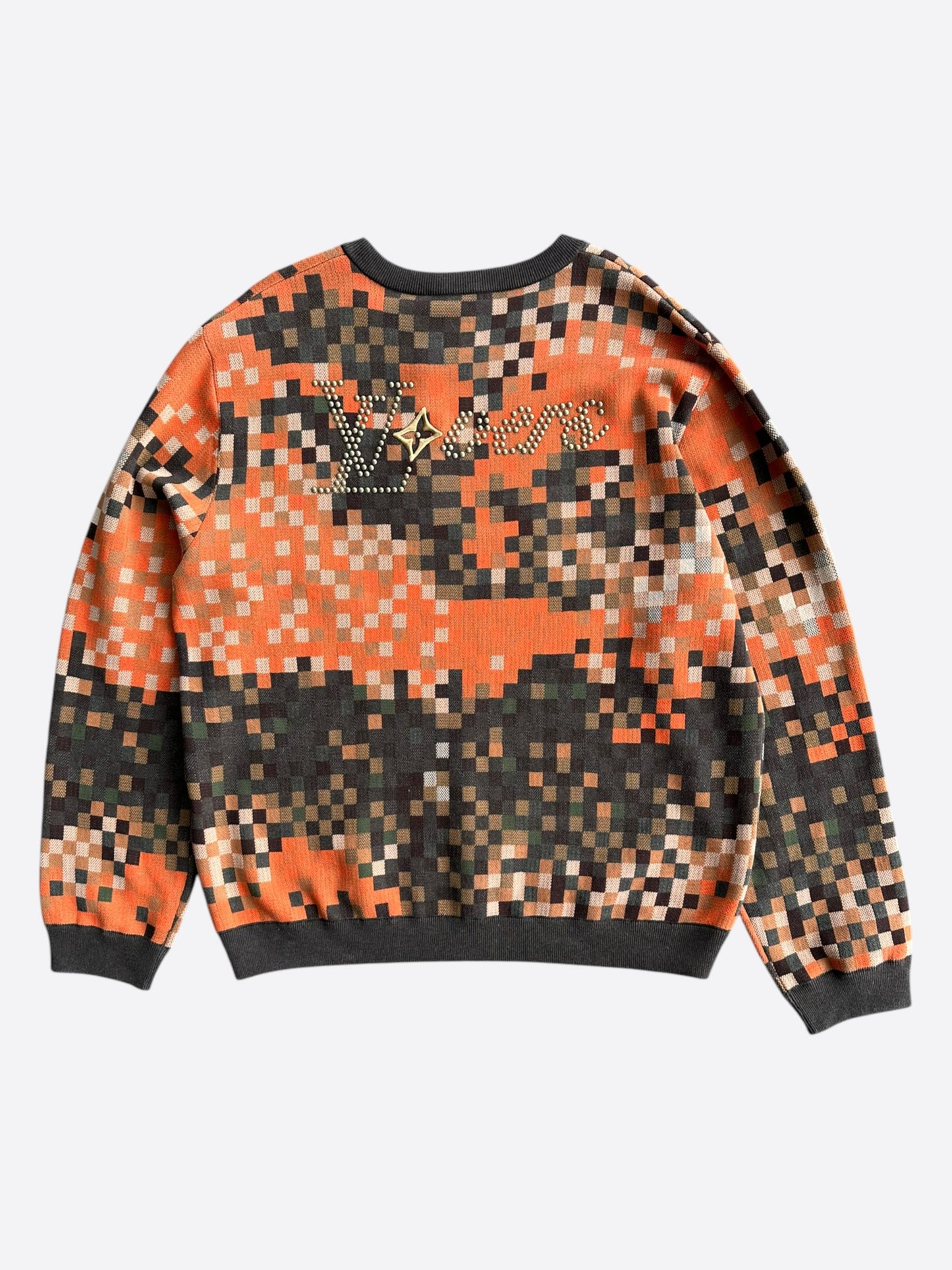 Louis Vuitton Orange Damoflage LVers Sweater