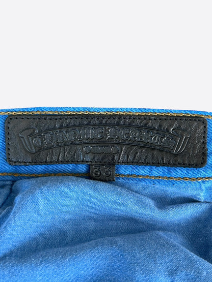 Chrome Hearts Levi's London Exclusive Blue Dyed Cross Patch Jeans
