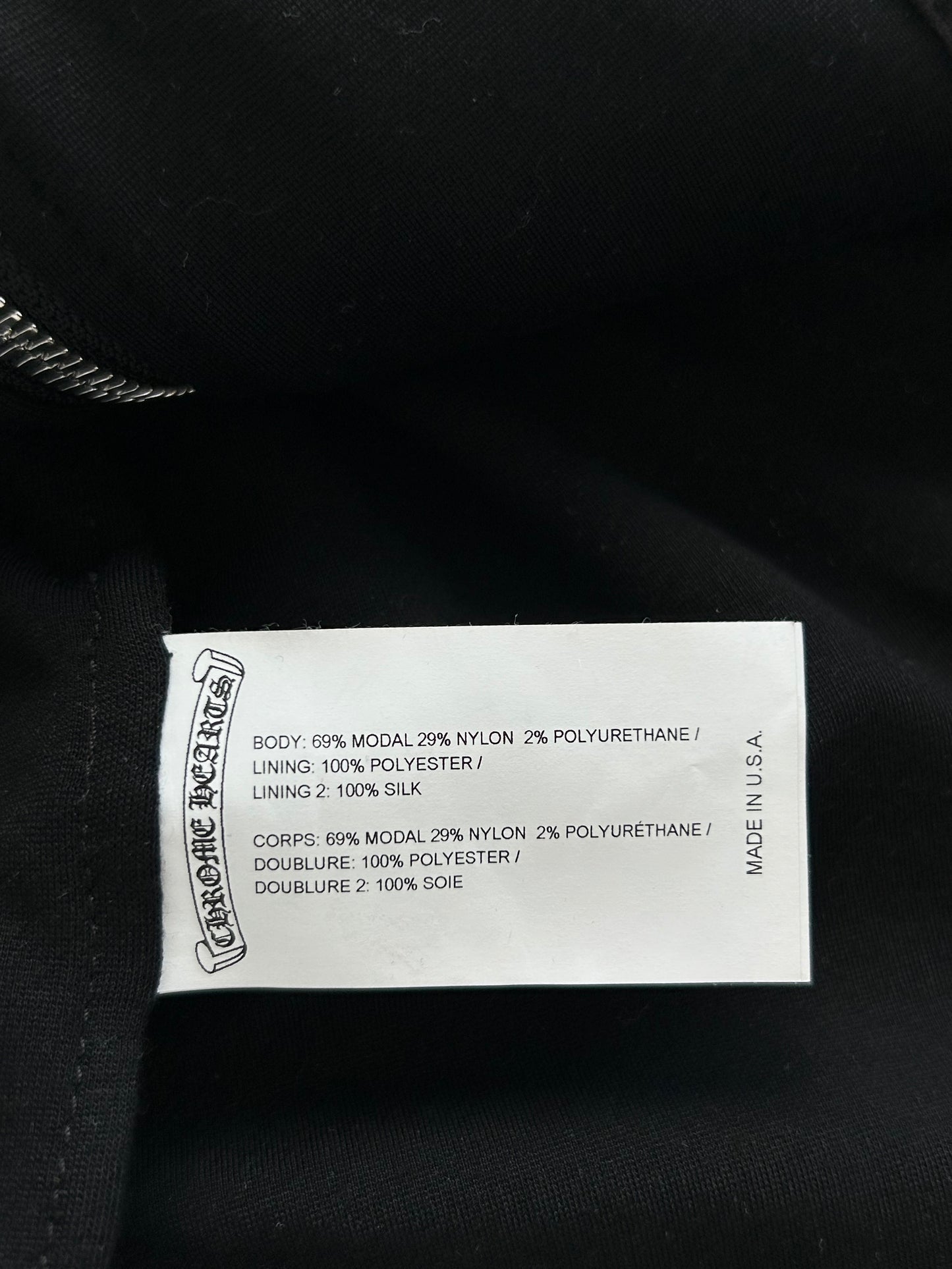 Chrome Hearts Matty Boy Black Chomper Track Jacket