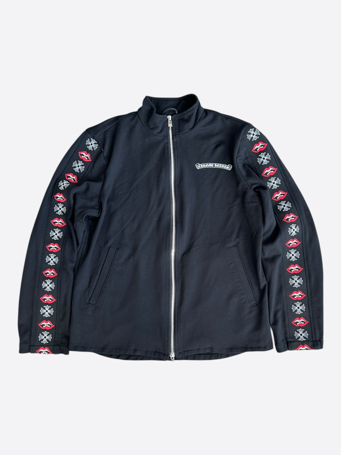 Chrome Hearts Matty Boy Black Chomper Track Jacket