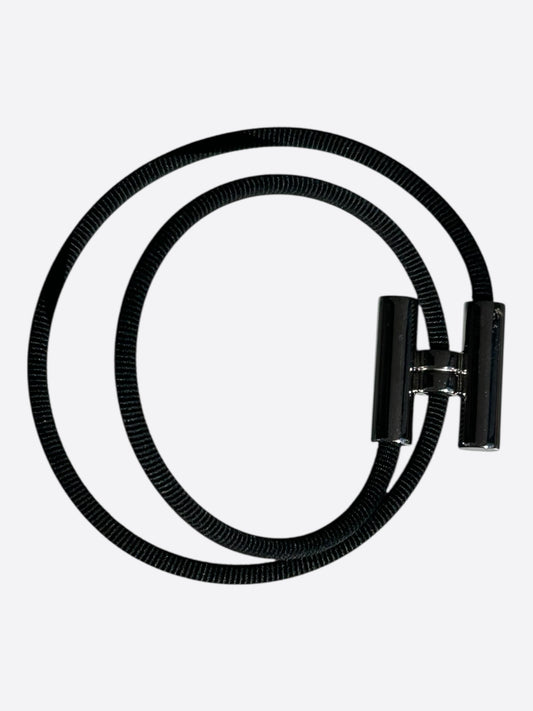 Hermes So-Black Tournis Tresse Bracelet