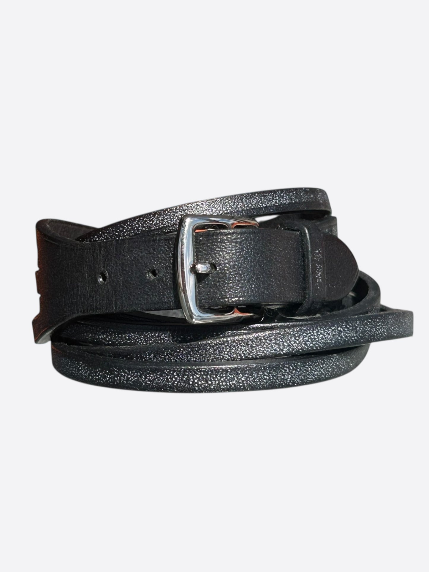 Hermes Black Swift & Palladium Hardware Multi-Strand Bracelet