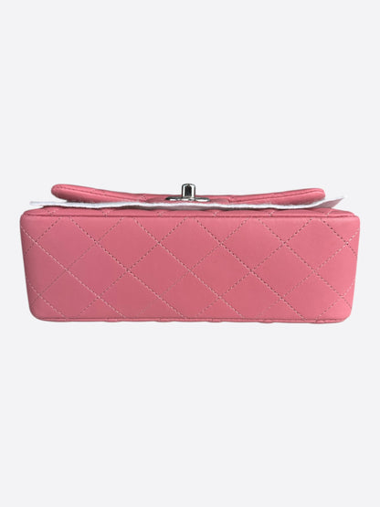 Chanel Pink Quilted Lambskin Mini Rectangular Flap Bag