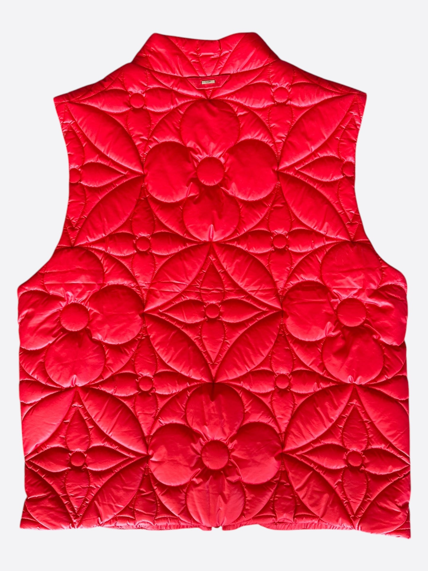 Louis Vuitton Red Flower Monogram Puffer Vest