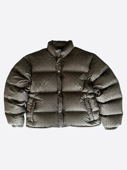 Chrome Hearts Olive Cross Jacquard Puffer Jacket