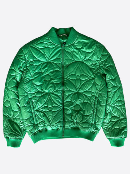 Louis Vuitton Green Monogram Puffer Jacket