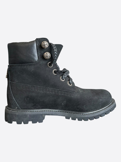 Chrome Hearts Timberland Black Boots