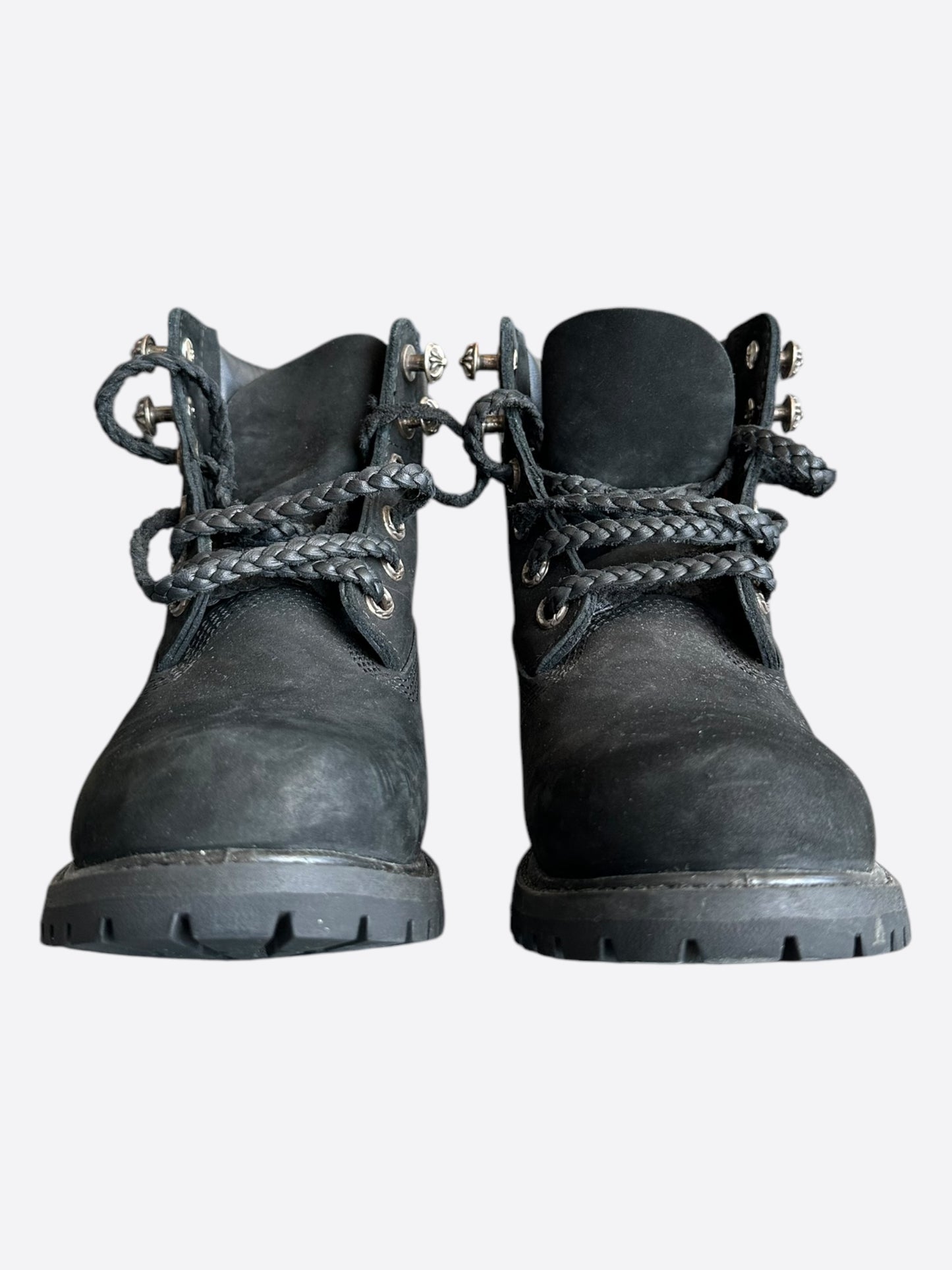 Chrome Hearts Timberland Black Boots