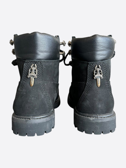 Chrome Hearts Timberland Black Boots