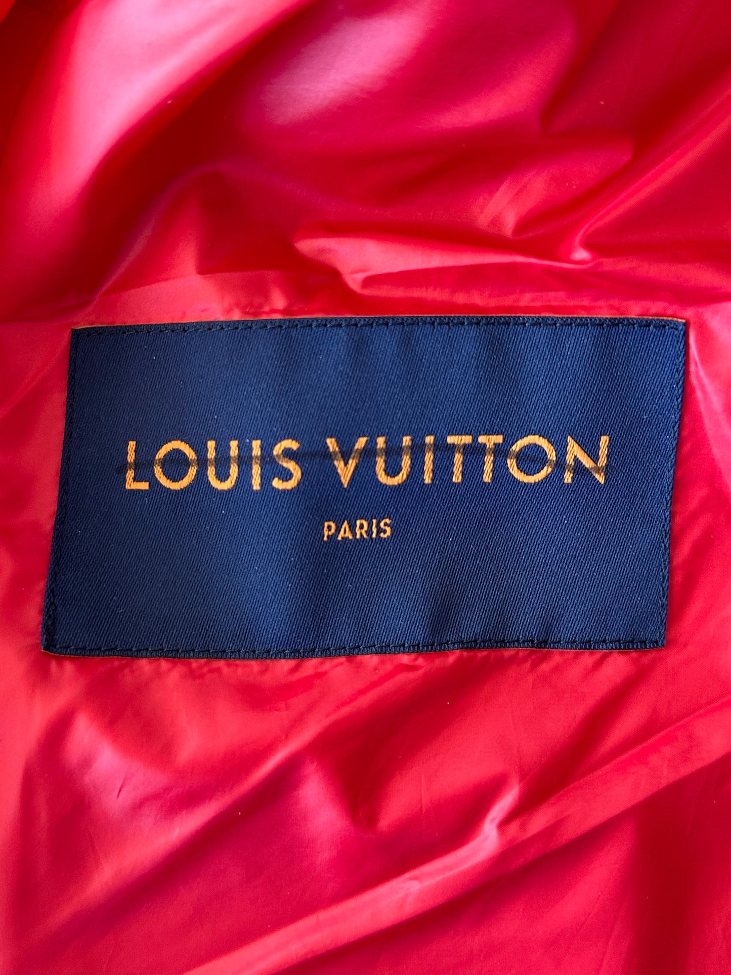 Louis Vuitton Red Flower Monogram Puffer Vest