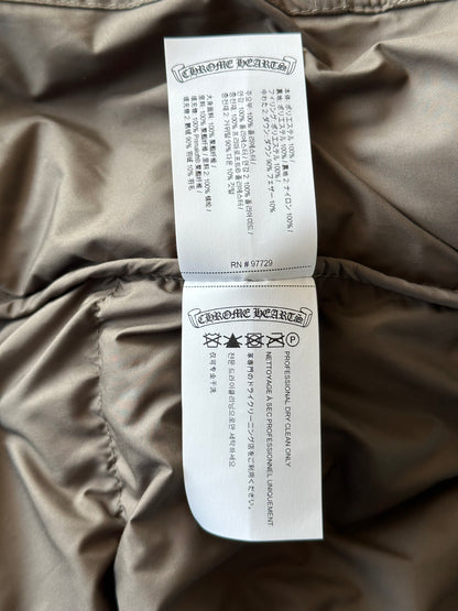 Chrome Hearts Olive Cross Jacquard Puffer Jacket