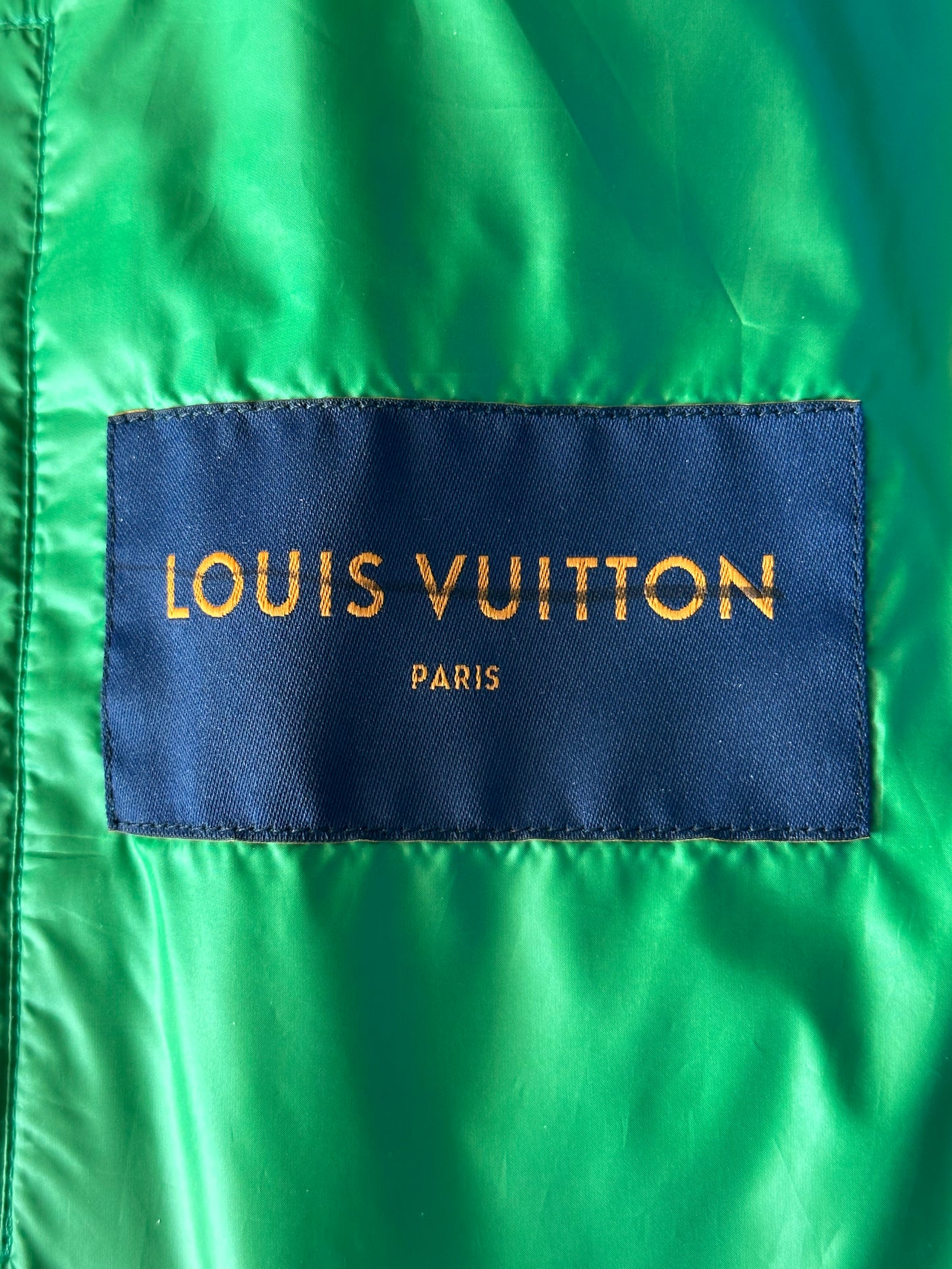 Louis Vuitton Green Flower Monogram Puffer Vest