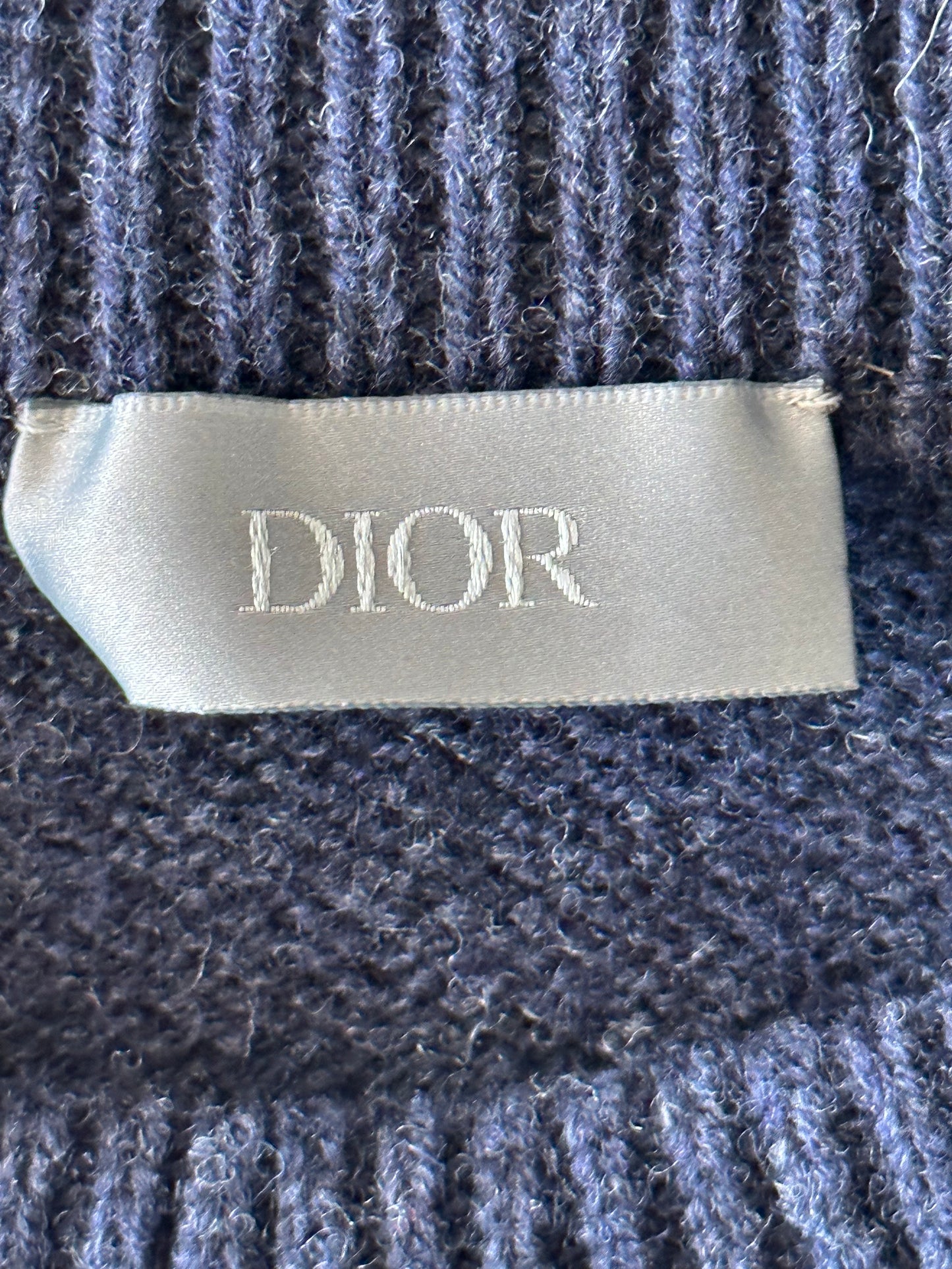 Dior Navy Atelier Wool Knitted Sweater