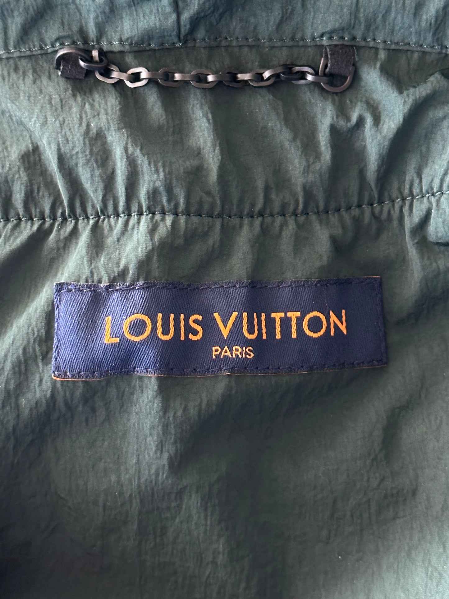 Louis Vuitton White & Green Graphic Windbreaker