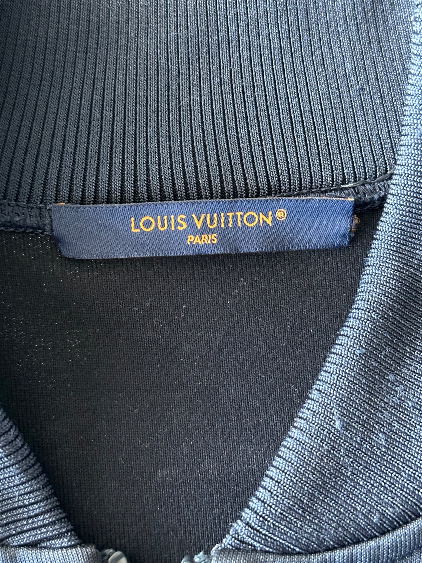 Louis Vuitton Navy & White Flowers Track Jacket