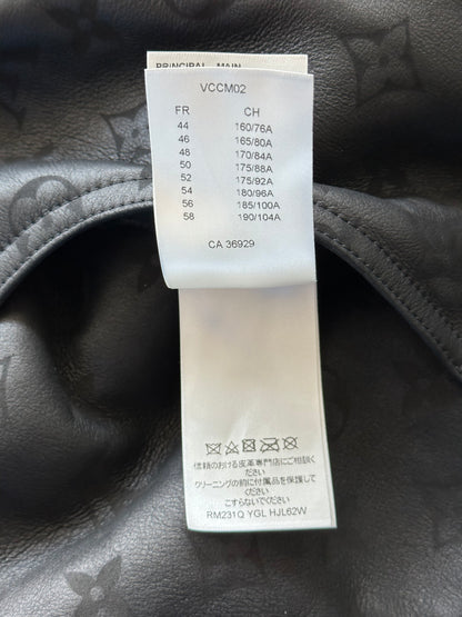 Louis Vuitton Black Monogram Shearling Jacket