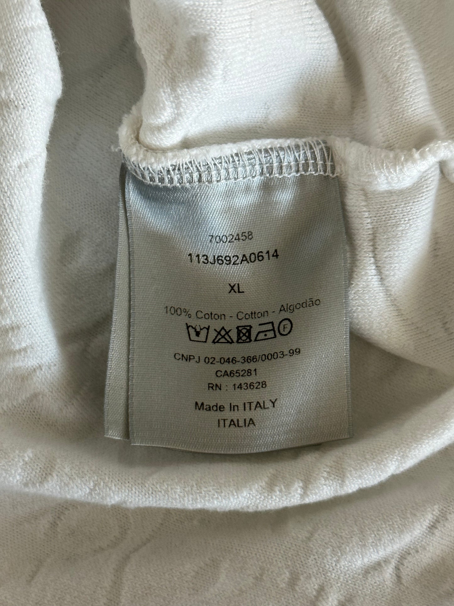 Dior White Oblique Towel T-Shirt