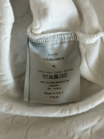 Dior White Oblique Towel T-Shirt