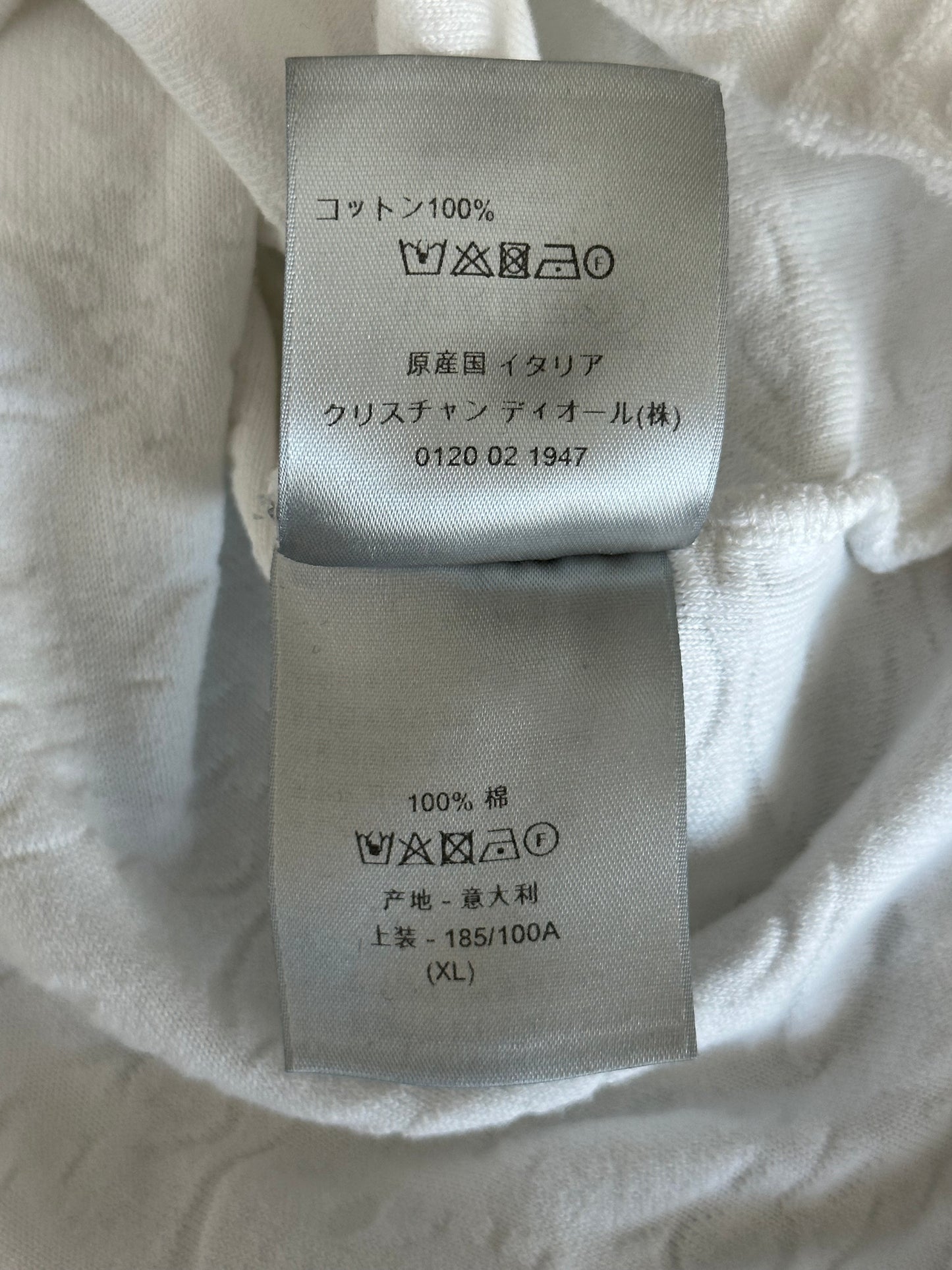 Dior White Oblique Towel T-Shirt