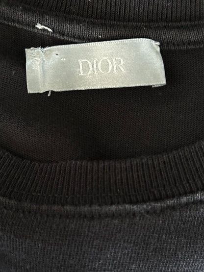 Dior Daniel Arsham Black & Blue Logo T-Shirt