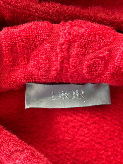 Dior Red Oblique Towel Hoodie