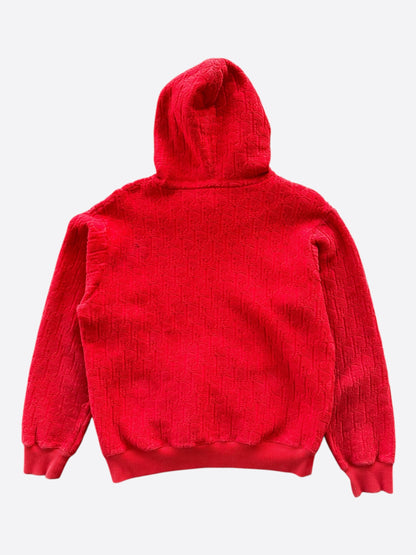 Dior Red Oblique Towel Hoodie